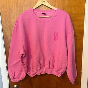 Pink Wicked Defy Gravity Paul Tazewell Cropped Crewneck Sweatshirt